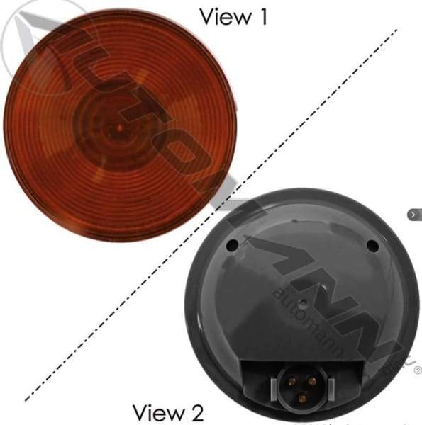571.LG405A-F/P/T Light 4in Amber Male 3 Pin, (product_type), (product_vendor) - Nick's Truck Parts