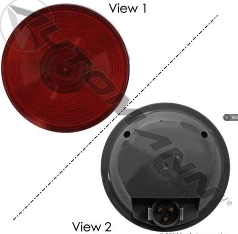 571.LG405R-S/T/T Light 4in Red Male 3 Pin, (product_type), (product_vendor) - Nick's Truck Parts