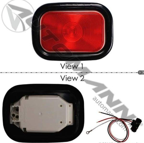 571.LG45R-K-S/T/T Light Kit 3-1/2in X 5-1/4in Red, (product_type), (product_vendor) - Nick's Truck Parts