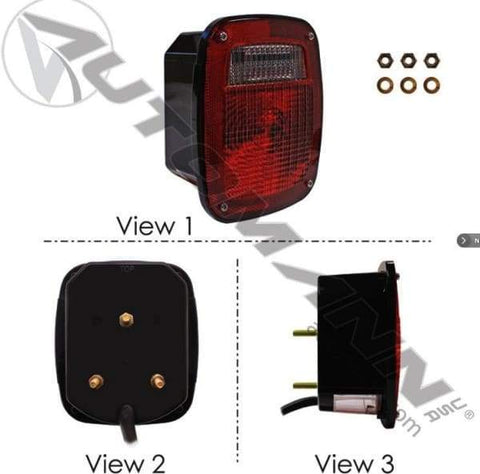 571.LG500R-S/T/T Box Light with  o Side Marker Red, (product_type), (product_vendor) - Nick's Truck Parts