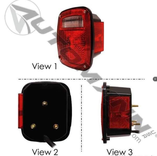 571.LG502R-S/T/T Box Light with  Side Marker Red RH, (product_type), (product_vendor) - Nick's Truck Parts