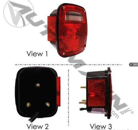 571.LG503R-S/T/T Box Light with  Side Marker Red LH, (product_type), (product_vendor) - Nick's Truck Parts
