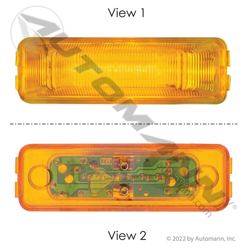 571.LD19A6 - Marker Light LED 1in X 4in Amber - Nick's Truck Parts