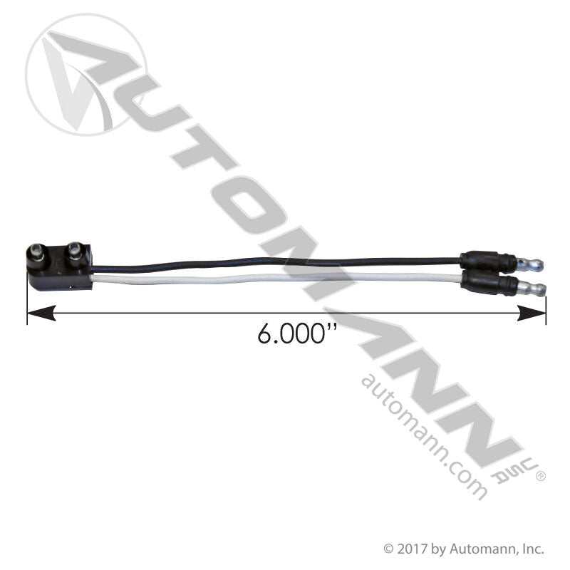 571.PT129- Pigtail 2 Wire - Nick's Truck Parts