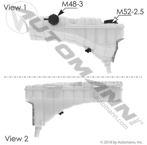 575.1023-COOLANT RESERVOIR PETERBILT, (product_type), (product_vendor) - Nick's Truck Parts