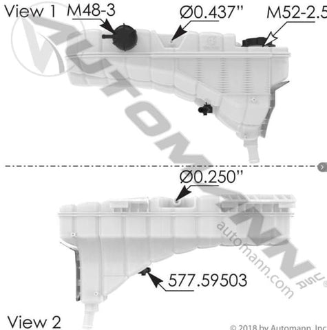 575.1026-Coolant Reservoir Peterbilt, (product_type), (product_vendor) - Nick's Truck Parts