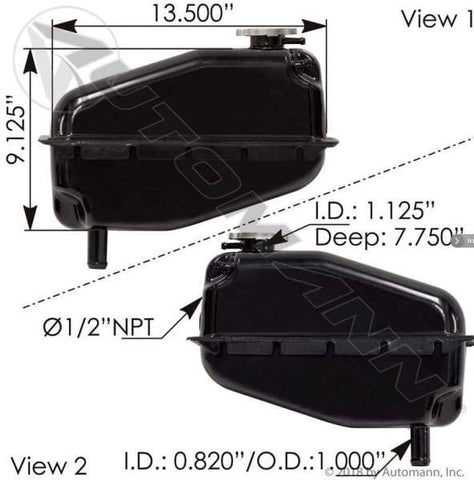 575.1034-Coolant Reservoir IHC, (product_type), (product_vendor) - Nick's Truck Parts