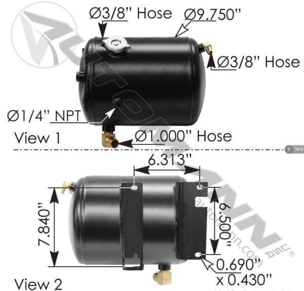 575.1089-Coolant Reservoir Western Star, (product_type), (product_vendor) - Nick's Truck Parts