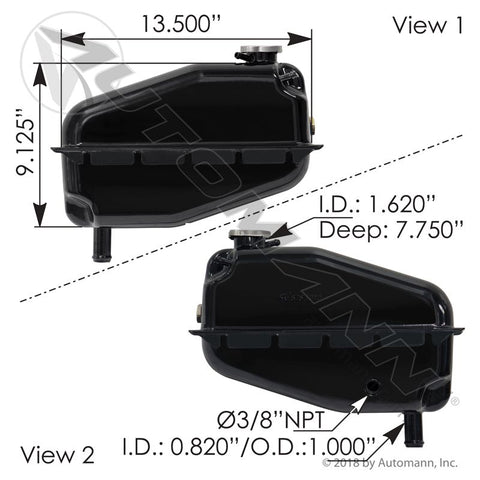 575.1013-COOLANT RESERVOIR FREIGHTLINER - Nick's Truck Parts