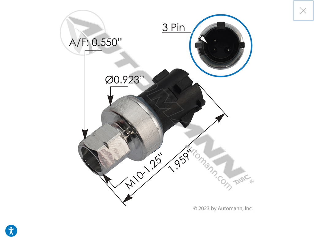 577.46624OE- Binary Pressure Switch Freightliner - Nick's Truck Parts