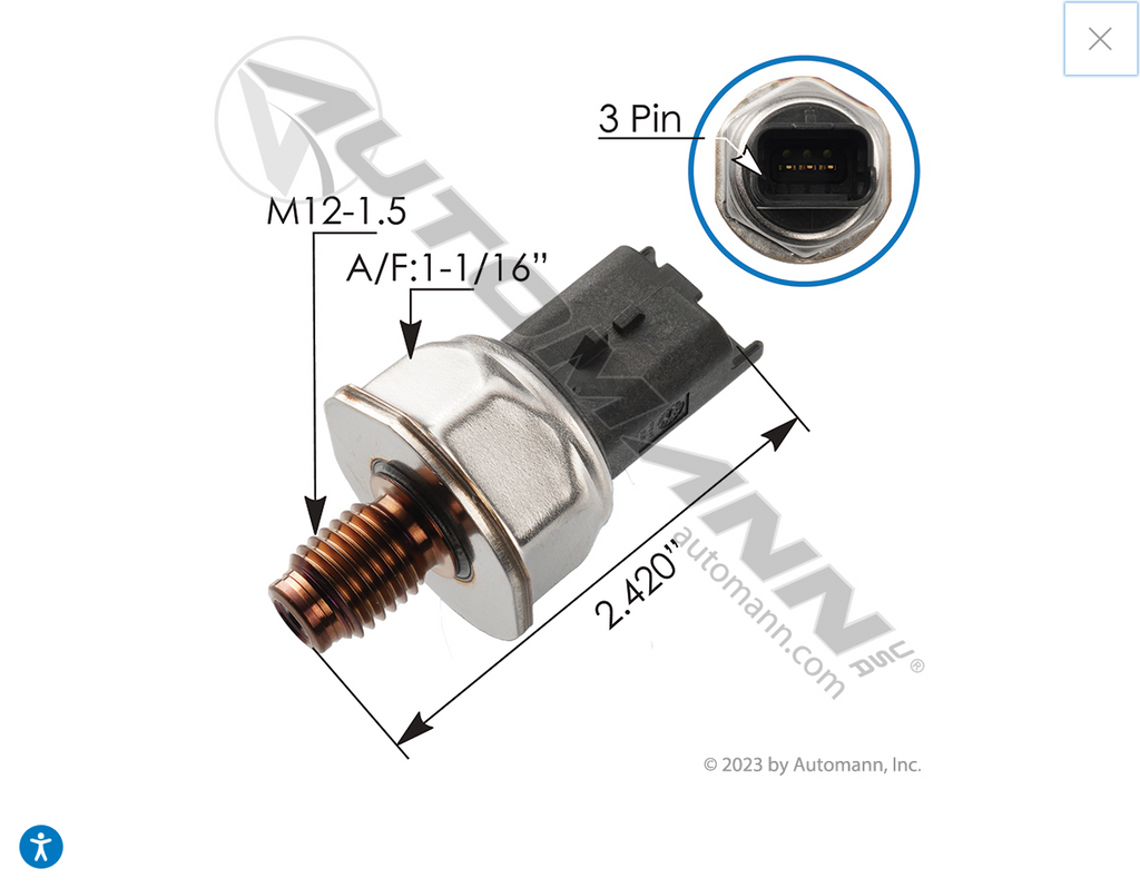 577.55507OE - Fuel Pressure Sensor IHC - Nick's Truck Parts