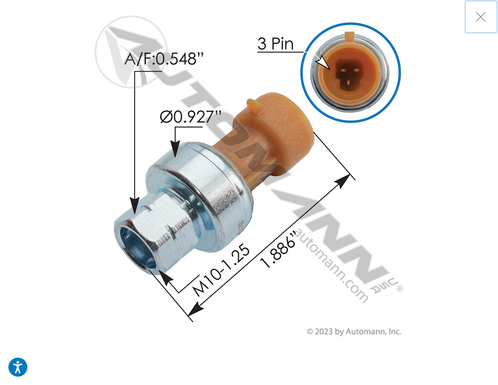 577.55529OE - Pressure Switch Transducer AC IHC - Nick's Truck Parts