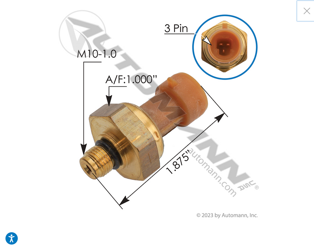 577.55575OE - Injection Control Pressure Sensor ICP IH - Nick's Truck Parts