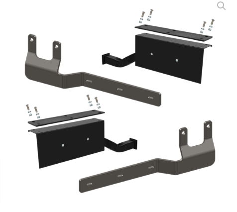 5DL-KIT -Peterbilt/Kenworth Mounting Kit for Low Air / AG400L Tall Rubber - Nick's Truck Parts