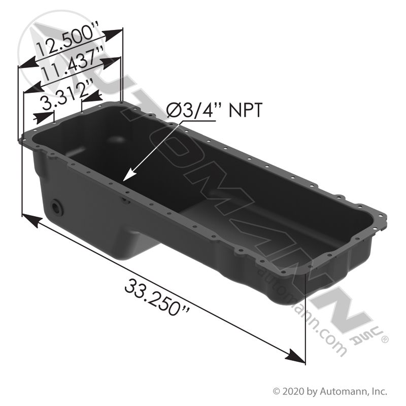 802.90375 - Oil Pan Caterpillar - Nick's Truck Parts