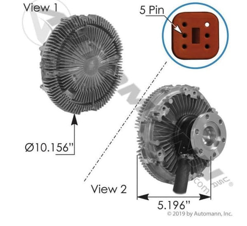 810.62181-Fan Clutch Electric Mack, (product_type), (product_vendor) - Nick's Truck Parts