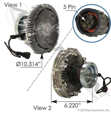 810.62191-Fan Clutch Electric Mack, (product_type), (product_vendor) - Nick's Truck Parts