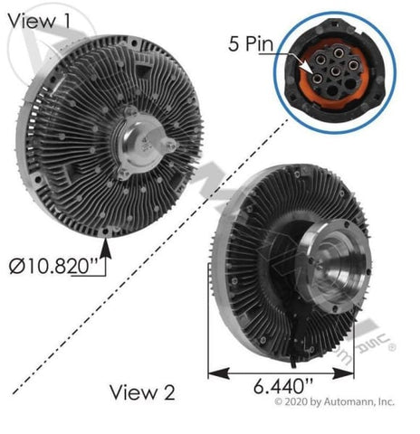 810.62221-Fan Clutch Electric Mack-Volvo, (product_type), (product_vendor) - Nick's Truck Parts
