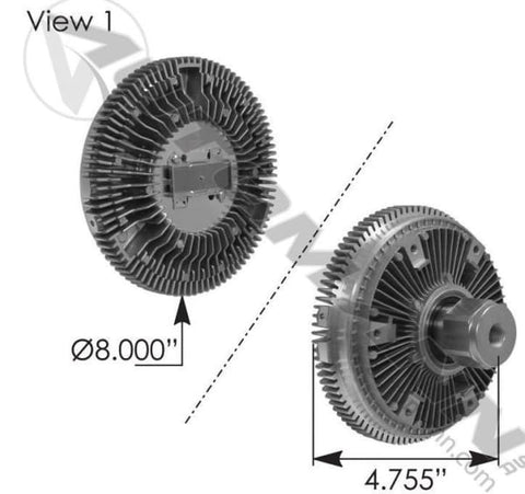 810.62314-Fan Clutch Mack, (product_type), (product_vendor) - Nick's Truck Parts