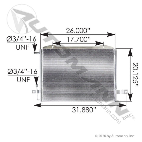 813.43101 - Condenser Ford/Sterling - Nick's Truck Parts