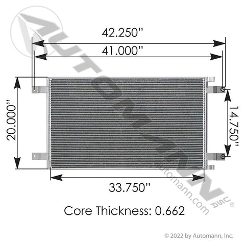 813.59107- Condenser Kenworth/Peterbilt - Nick's Truck Parts