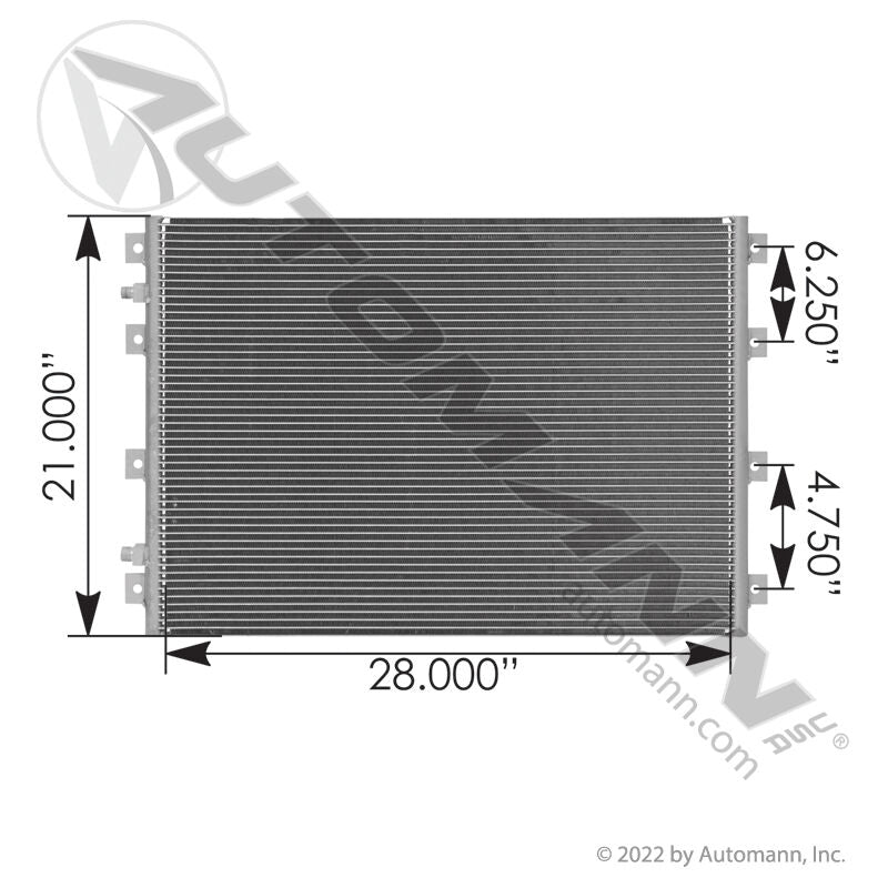 813.59108- Condenser Kenworth - Nick's Truck Parts