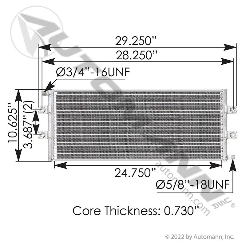 813.59110- Condenser Kenworth - Nick's Truck Parts