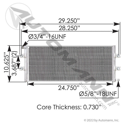 813.59110- Condenser Kenworth - Nick's Truck Parts