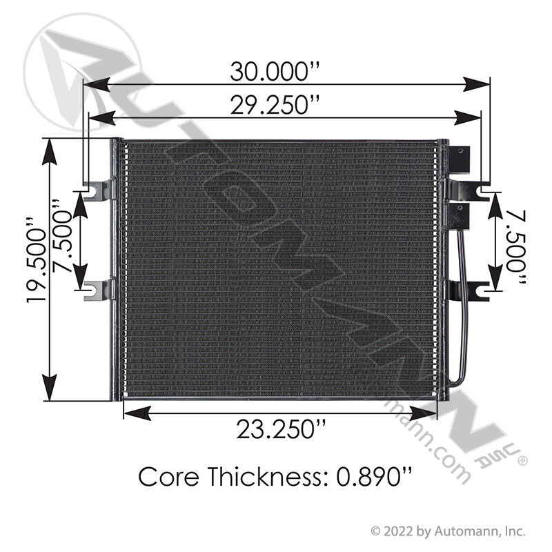 813.62112- Condenser Mack - Nick's Truck Parts