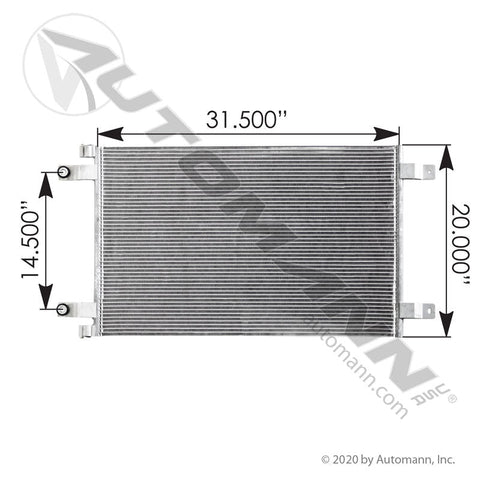 813.75105 - Condenser Peterbilt - Nick's Truck Parts