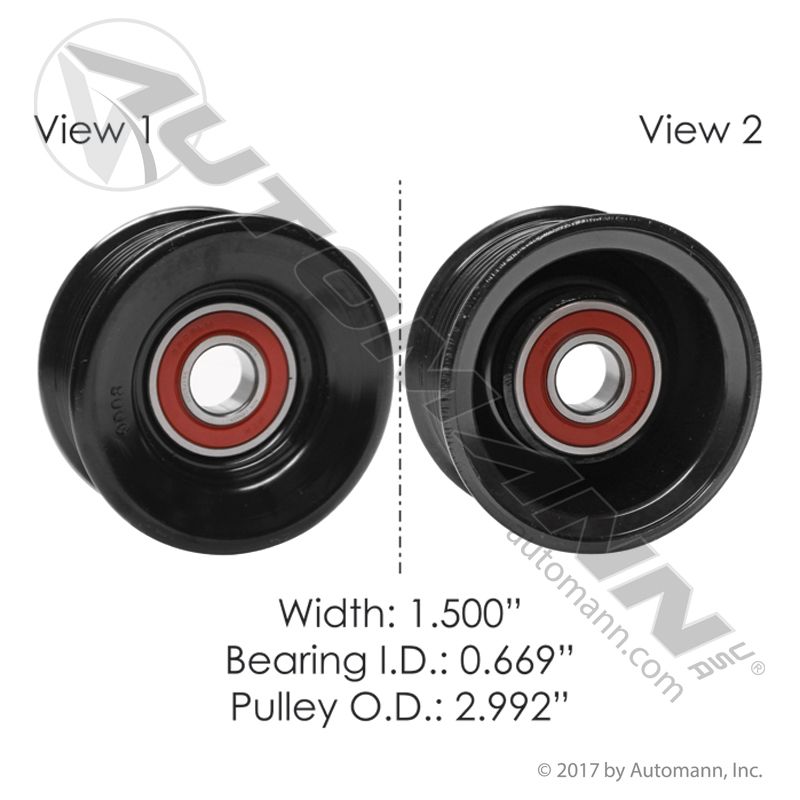 814.89053- Dayco Pulley - Nick's Truck Parts