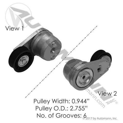 816.49278- Continental Elite Tensioner Assembly - Nick's Truck Parts