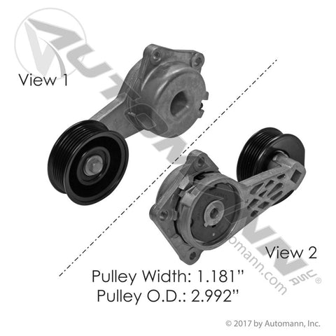 816.49352 - Continental Elite Tensioner Assembly - Nick's Truck Parts