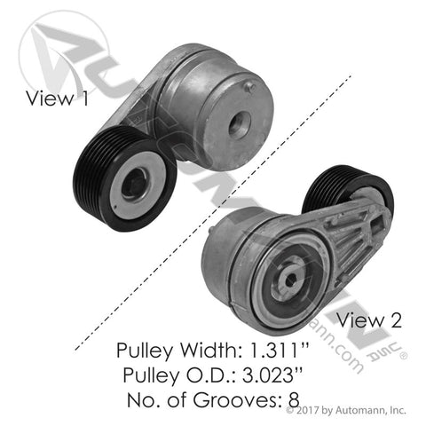 816.49522- Continental Elite Tensioner Assembly - Nick's Truck Parts