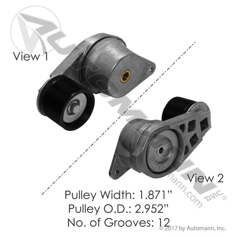 816.49531- Continental Elite Tensioner Assembly - Nick's Truck Parts