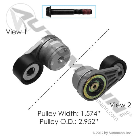 816.49547- Continental Elite Tensioner Assembly - Nick's Truck Parts