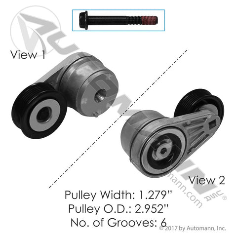 816.49553- Continental Elite Tensioner Assembly - Nick's Truck Parts