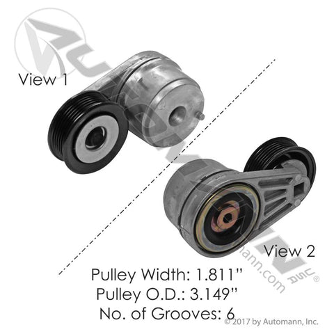 816.49568- Continental Elite Tensioner Assembly - Nick's Truck Parts