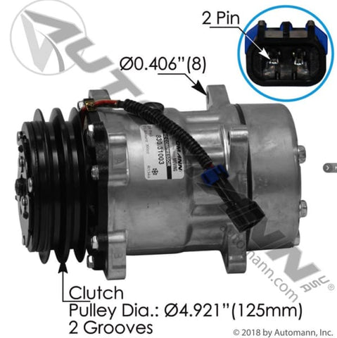 830.31003-Air Conditioning Compressor 7H15 Type, (product_type), (product_vendor) - Nick's Truck Parts