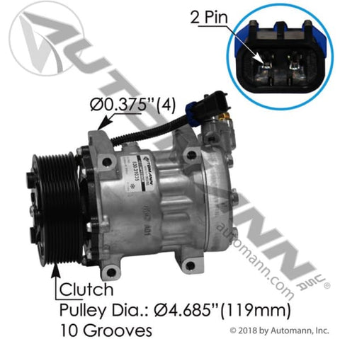 830.31035-Air Conditioning Compressor 7H15 Type, (product_type), (product_vendor) - Nick's Truck Parts