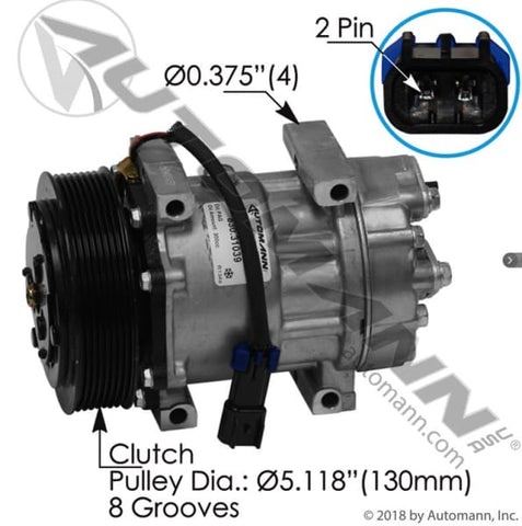 830.31039-Air Conditioning Compressor 7H15 Type, (product_type), (product_vendor) - Nick's Truck Parts
