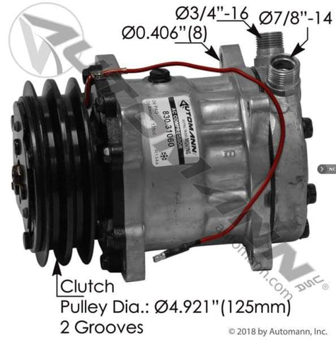 830.31060-Air Conditioning Compressor 7H13 Type, (product_type), (product_vendor) - Nick's Truck Parts