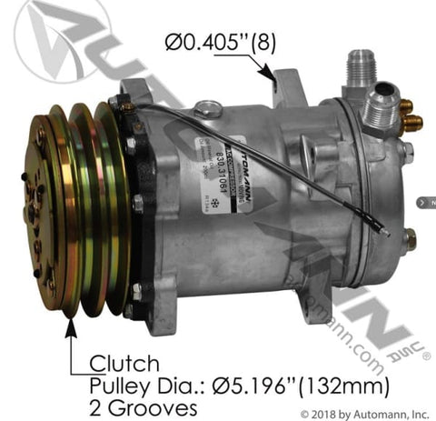 830.31061-Air Conditioning Compressor 510 Type, (product_type), (product_vendor) - Nick's Truck Parts