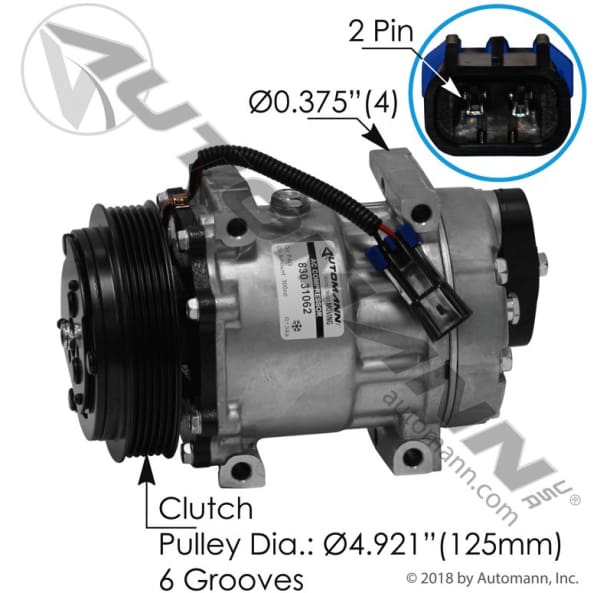 830.31062-Air Conditioning Compressor 7H15 Type, (product_type), (product_vendor) - Nick's Truck Parts