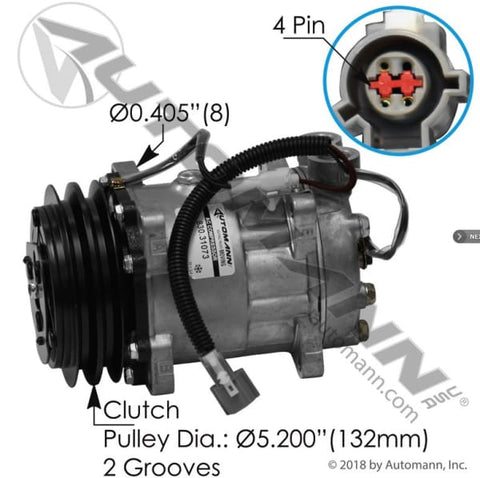 830.31073-Air Conditioning Compressor 7H15 Type, (product_type), (product_vendor) - Nick's Truck Parts