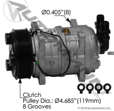 830.31402-Air Conditioning Compressor TM16 Type, (product_type), (product_vendor) - Nick's Truck Parts