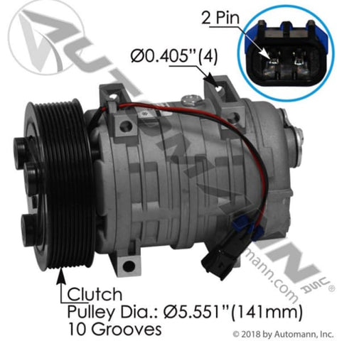 830.31413-Air Conditioning Compressor TM21 Type, (product_type), (product_vendor) - Nick's Truck Parts