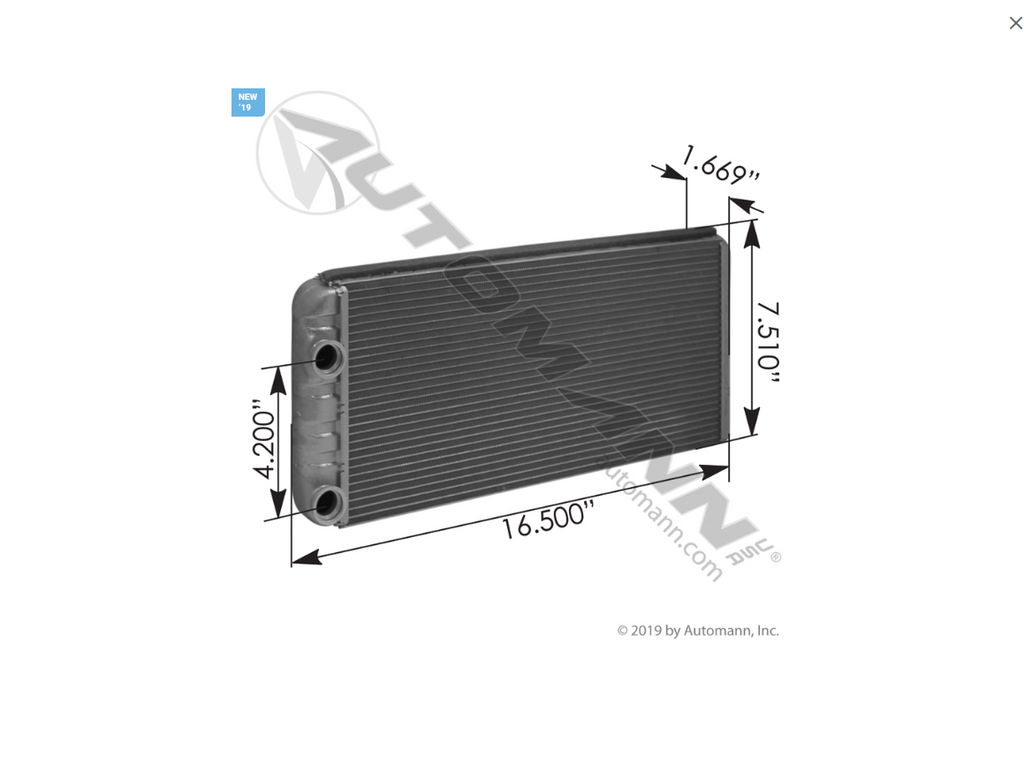 830.47107BE - Heater Core Volvo Behr - Nick's Truck Parts