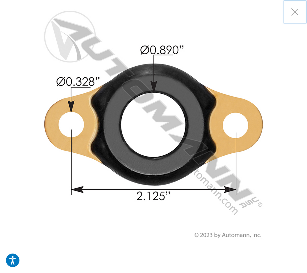 840.IS46385EL- Injector Gasket Detroit Diesel DD13 DD15 - Nick's Truck Parts