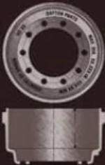 Dayton HD9 brake drum with 16.5-inch diameter, 7-inch width, and 11-inch pilot for truck and automotive brakes.
